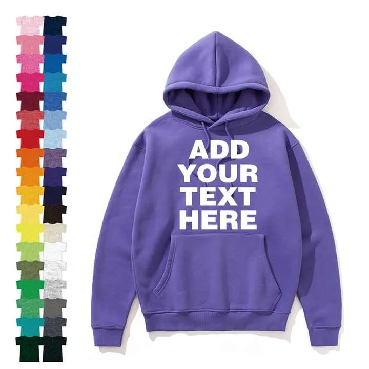 بلوفر رجالي عصري كبير الحجم مطبوع حسب الطلب مصنوع من القطن بنسبة 100% للبيع بالجملة Wholesale 100% Cotton Sweatshirt Custom Printed Mens Fashion Oversized Pullover Hoodies