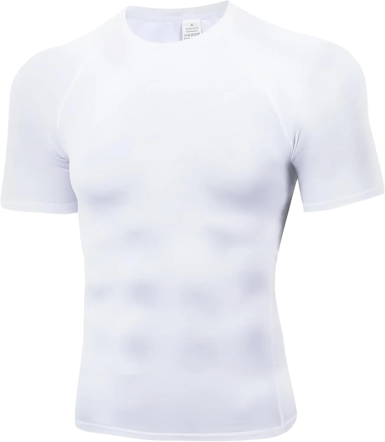 7 Pack Men's Compression Shirts Short Sleeve Slimming Workout Shirt for Gym Cool-Dry Athletic Undershirts