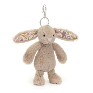 Bashful Beige Bag Charm Floral Ears
