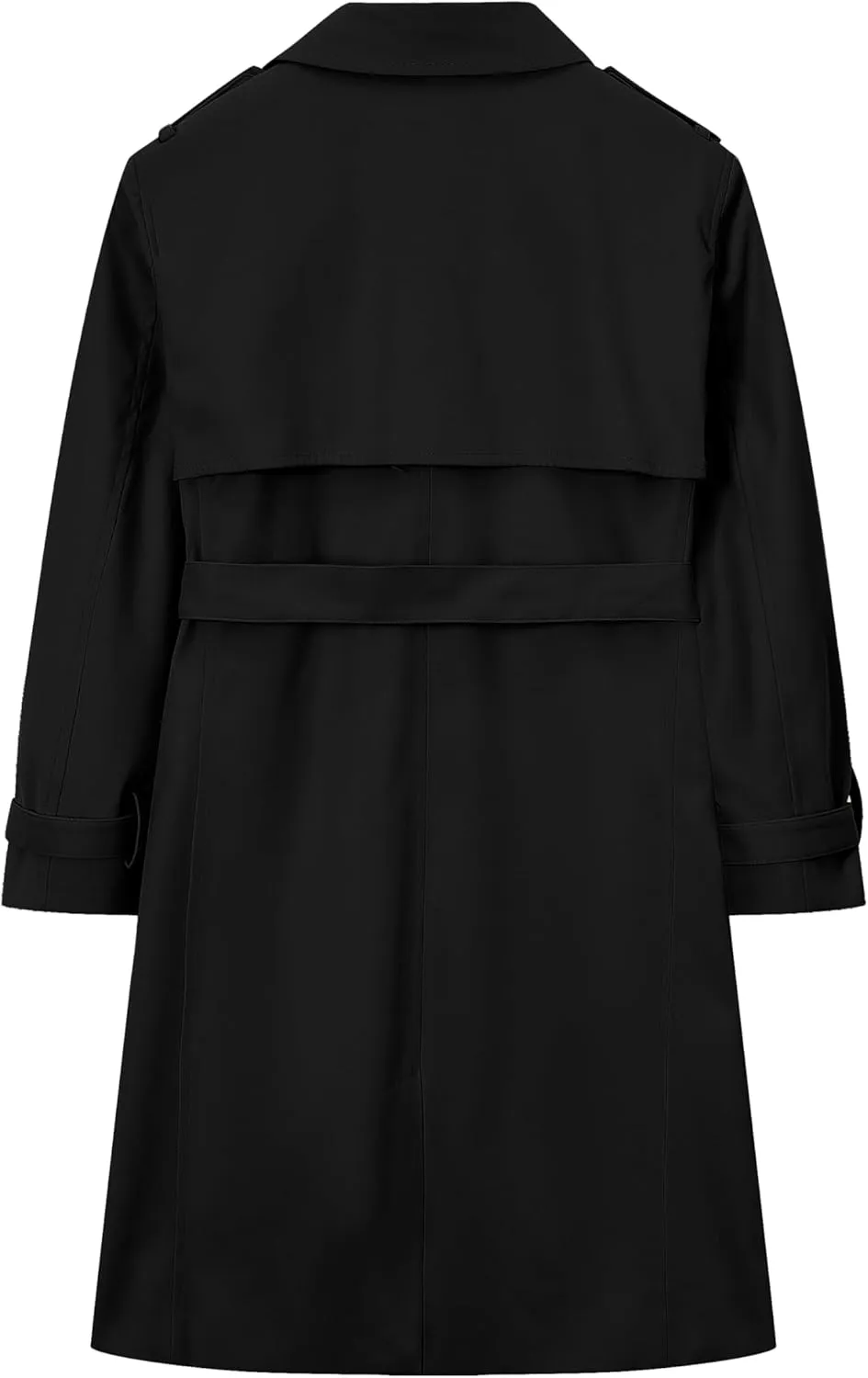 Betusline Boys Trench Coat Double Breasted Lightweight Classic Belted Outwear Jacket Dress Coats