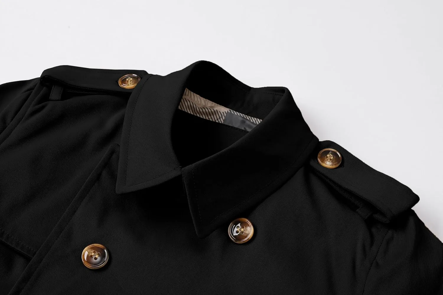 Betusline Boys Trench Coat Double Breasted Lightweight Classic Belted Outwear Jacket Dress Coats