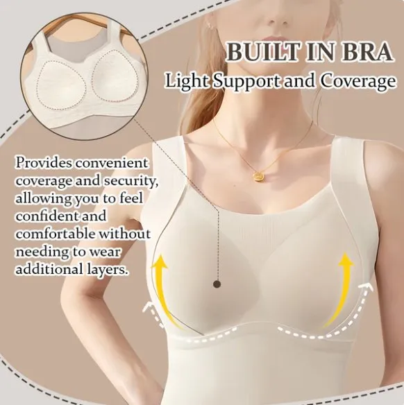 Black Friday Big Sale 60% OFF[Womens Gift] Women's Thermal Tank Tops With Built-in Bra