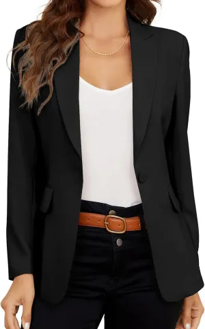 Blazer Jackets for Women: Elegant Black Blazer Women, Classic Women's Blazer for Business & Casual Style