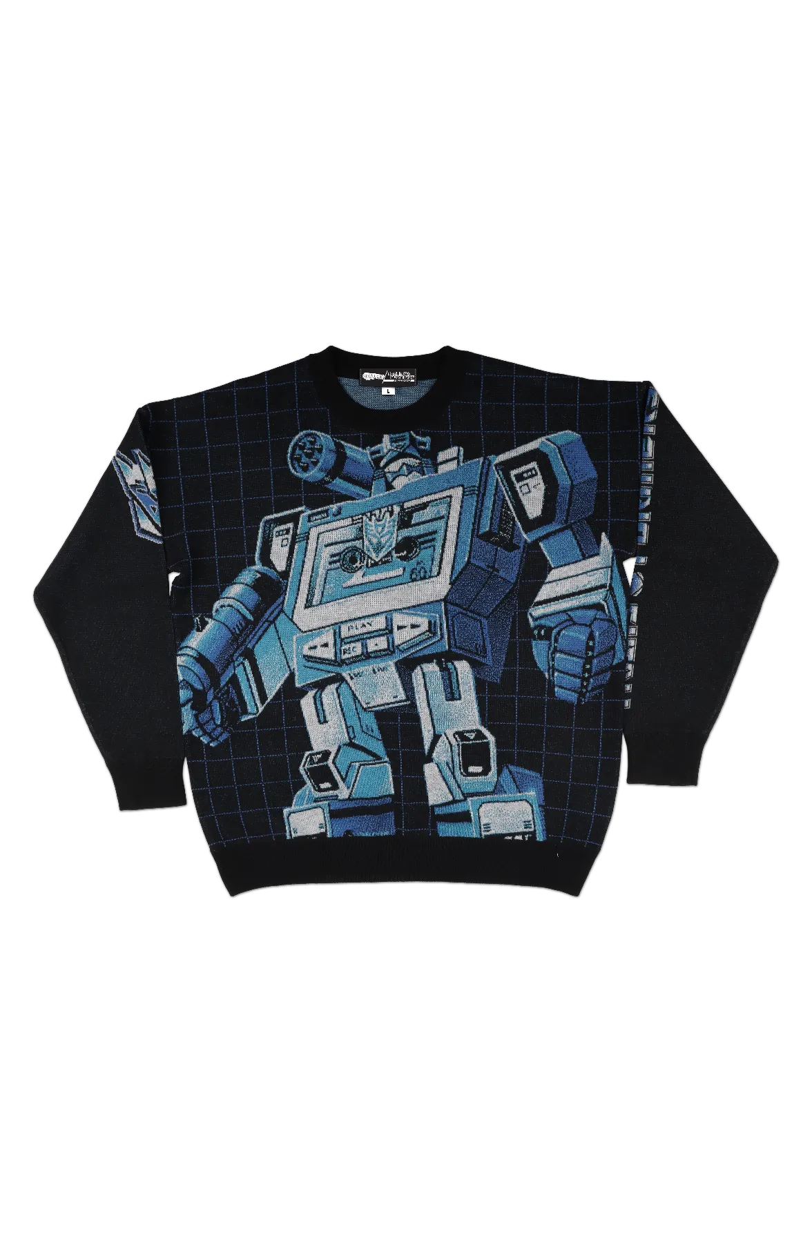 Box Art Soundwave Transformers Knitted Sweater