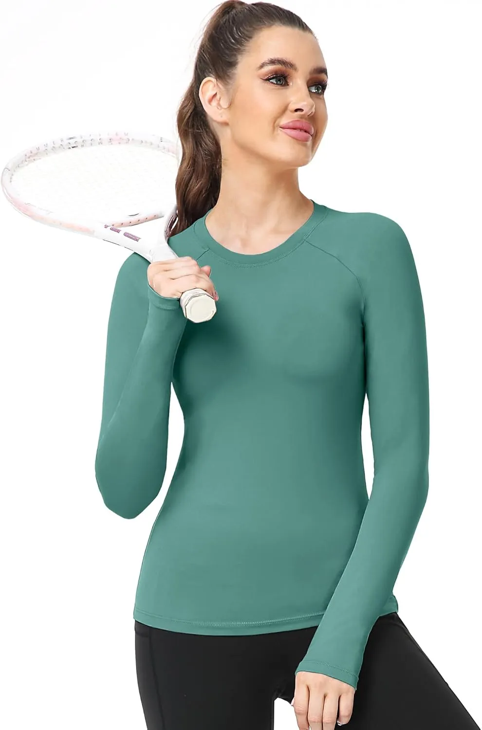 CADMUS Quick-Drying Running Long Sleeve Shirt for Women Workout Shirts