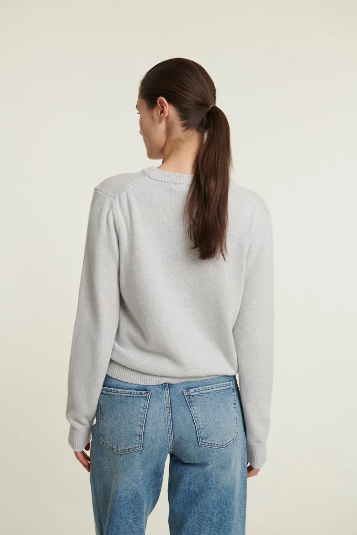 Cady O-Neck - Grey Mel.