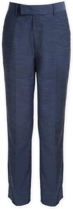 Calvin Klein Boys' Flat Suit Dress Pant, Straight Leg Fit & Hemmed Bottom, Belt Loops & Functional Front Pockets