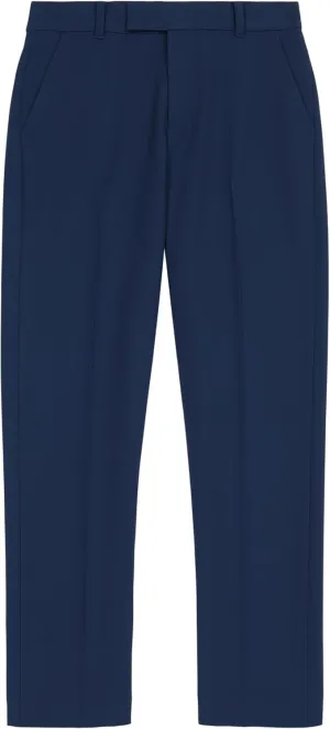 Calvin Klein Boys' Flat Suit Dress Pant, Straight Leg Fit & Hemmed Bottom, Belt Loops & Functional Front Pockets