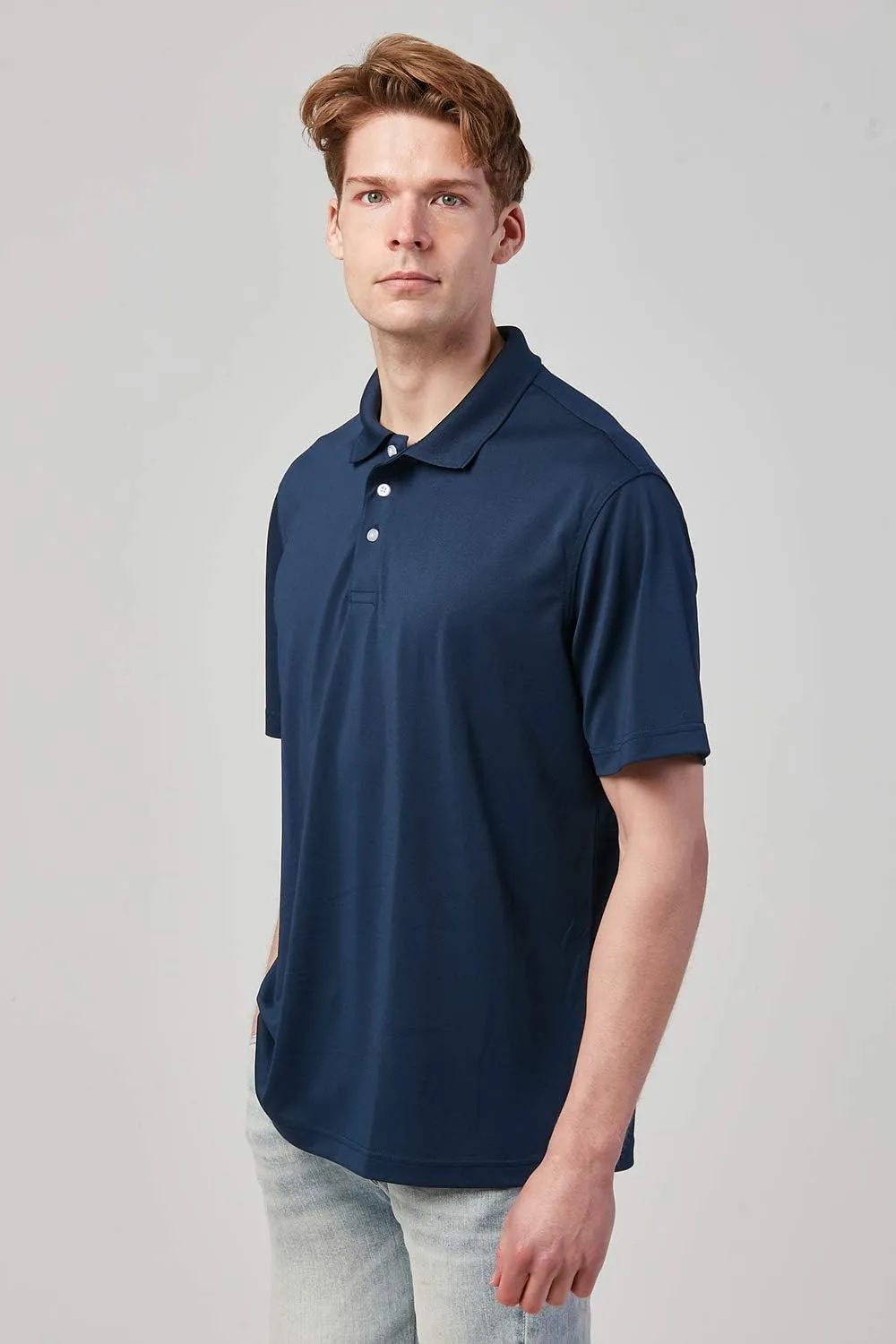DEVOPS Men's Regular-Fit Quick-Dry Performance Golf Polo Shirts (Pack of 2)