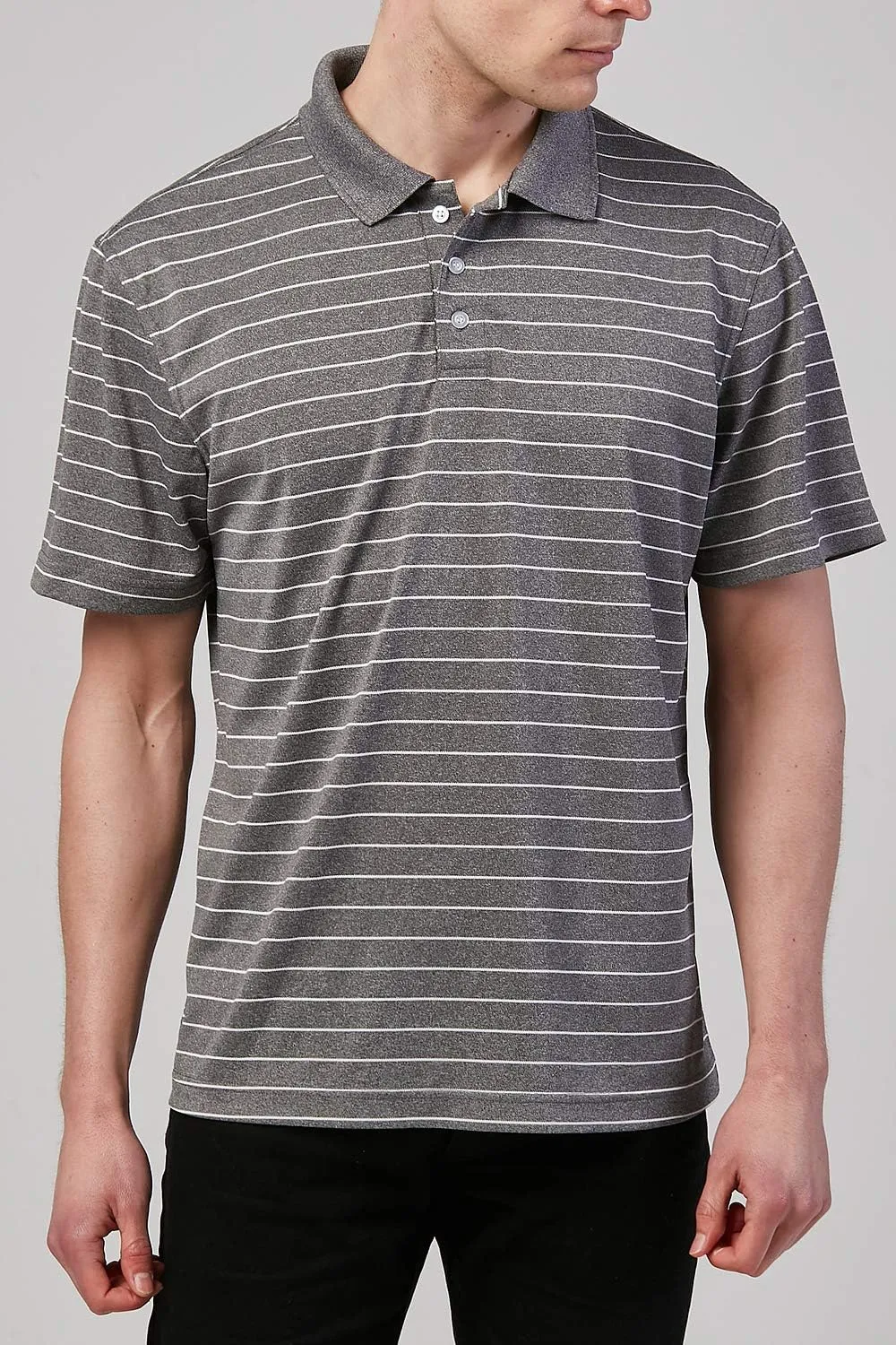 DEVOPS Men's Regular-Fit Quick-Dry Performance Golf Polo Shirts (Pack of 2)