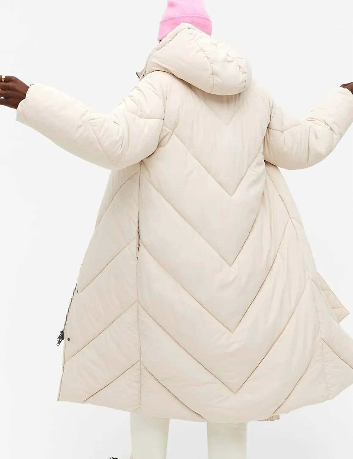 Flygo Womens Long Puffer Coat Long Sleeve Padded Winter Down Coats Hooded Parka Jacket