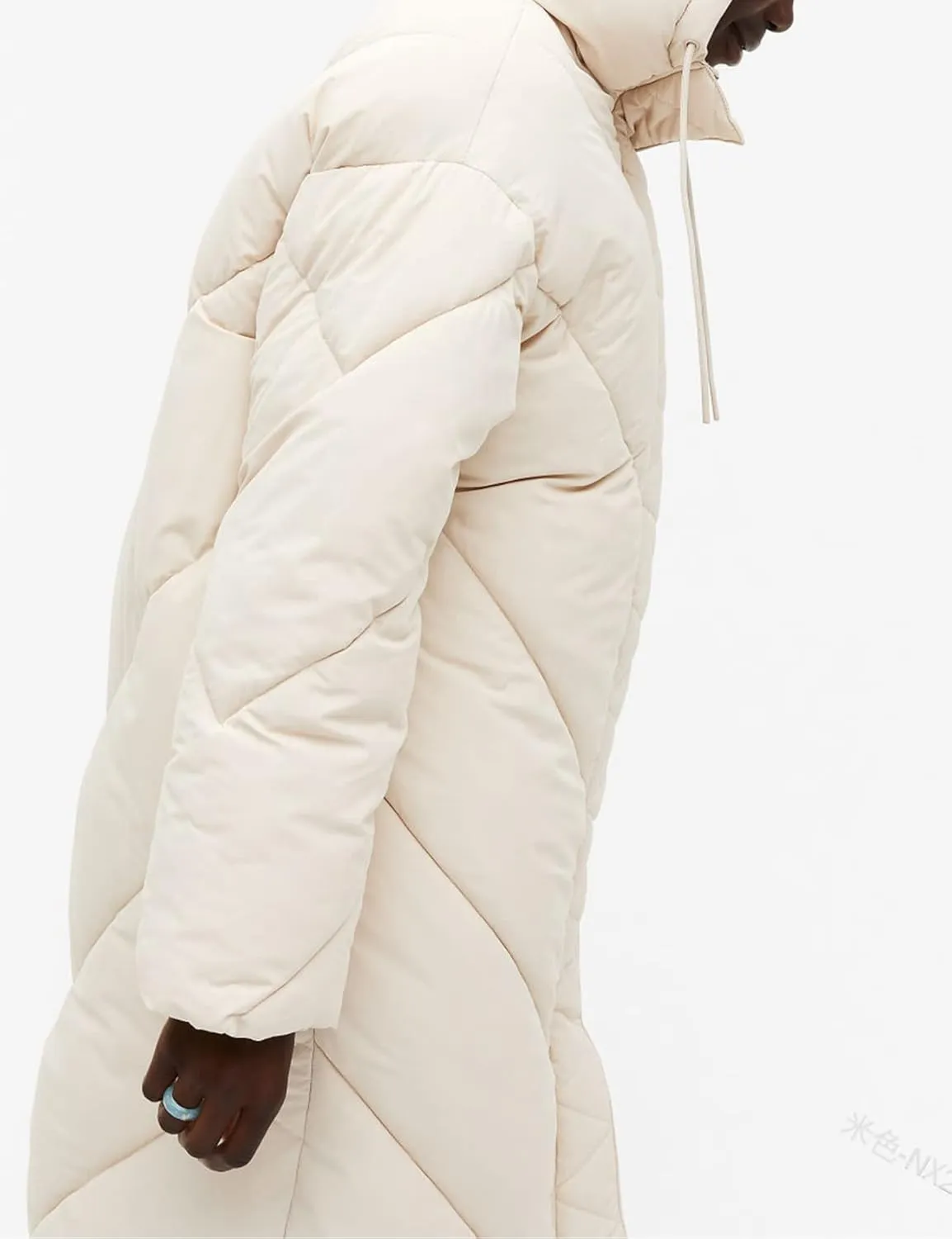 Flygo Womens Long Puffer Coat Long Sleeve Padded Winter Down Coats Hooded Parka Jacket
