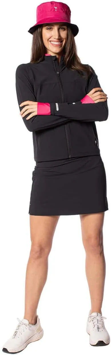 GOLFTINI Be an Athlete Skort - Long Active Skirt with Pockets, Tummy Control Waistband & Undershorts for Golf, Tennis & More