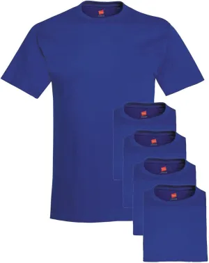 Hanes Mens Tall 100% Cotton Crew Neck Undershirts, Tagless, Ultra Comfort, Multipack