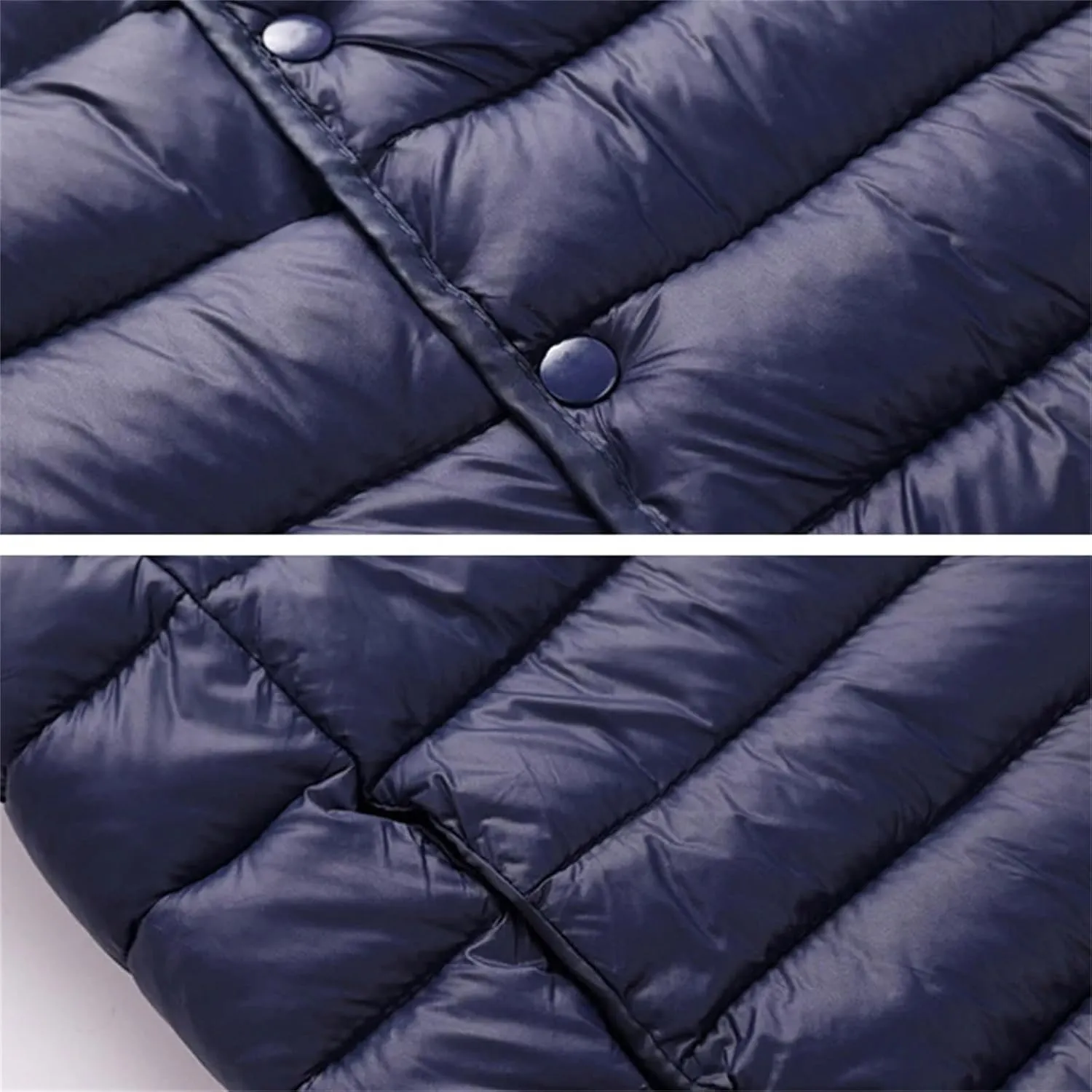 Men Winter Down Vest Lightweight Packable Sleeveless Padded Warm Cotton-Padded Windproof Waistcoat Coat