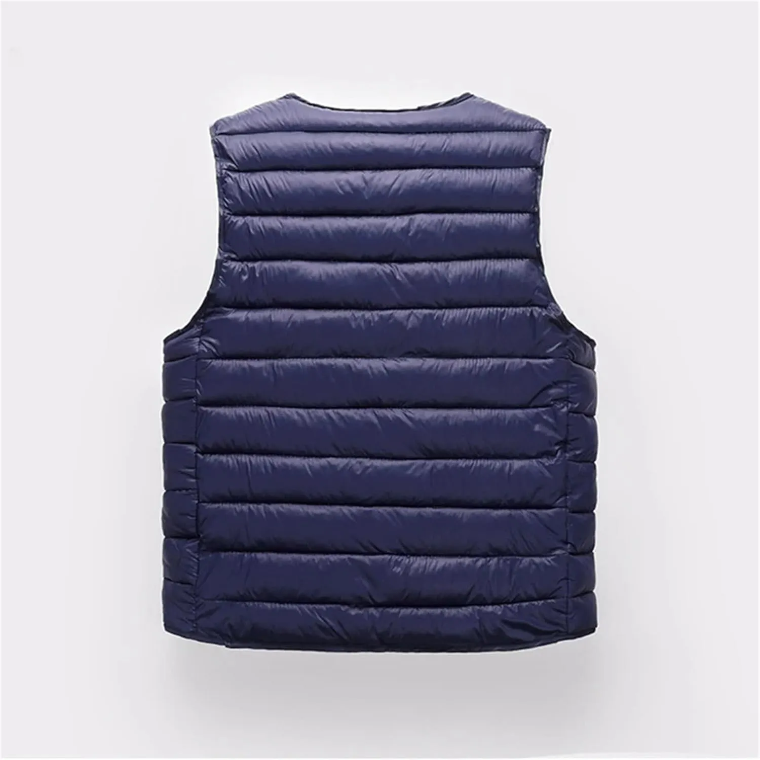 Men Winter Down Vest Lightweight Packable Sleeveless Padded Warm Cotton-Padded Windproof Waistcoat Coat