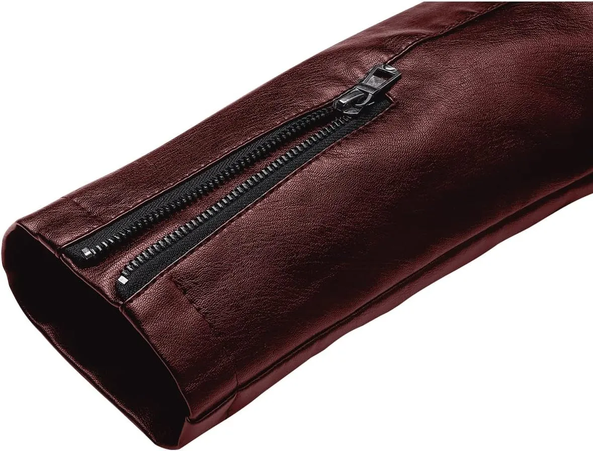 Men's Casual Faux Leather Jacket
