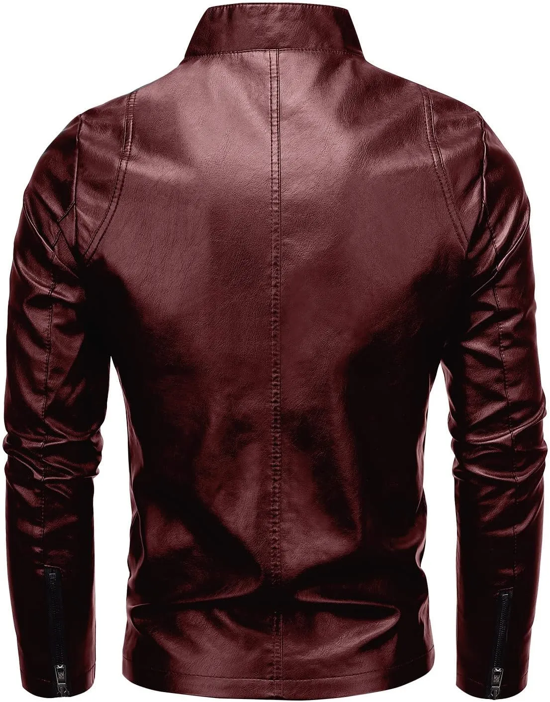 Men's Casual Faux Leather Jacket