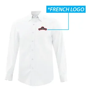 MEN'S PREMIUM BUTTON DOWN SHIRT (FRENCH LOGO)