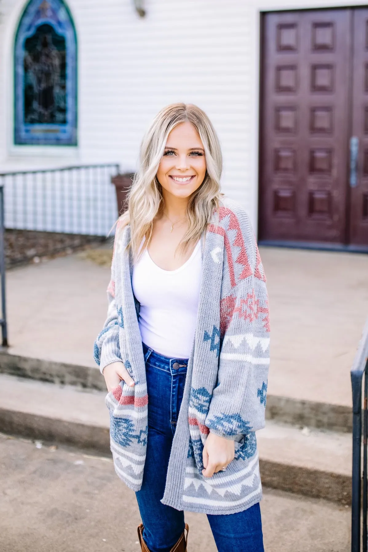 Montana Grey Aztec Cardi| FINAL SALE