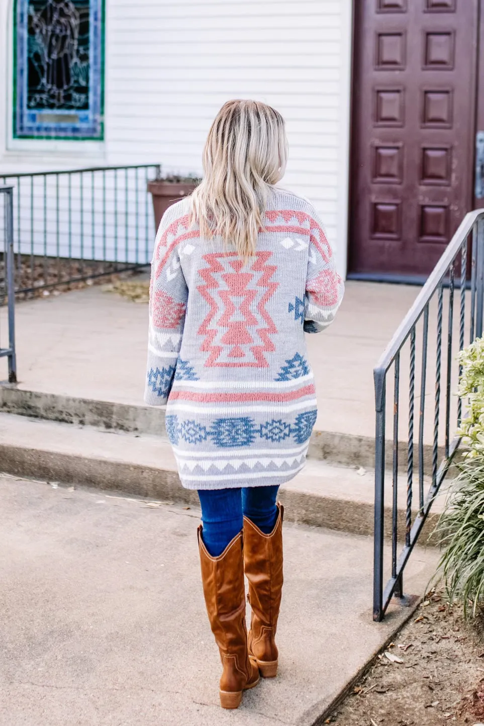 Montana Grey Aztec Cardi| FINAL SALE