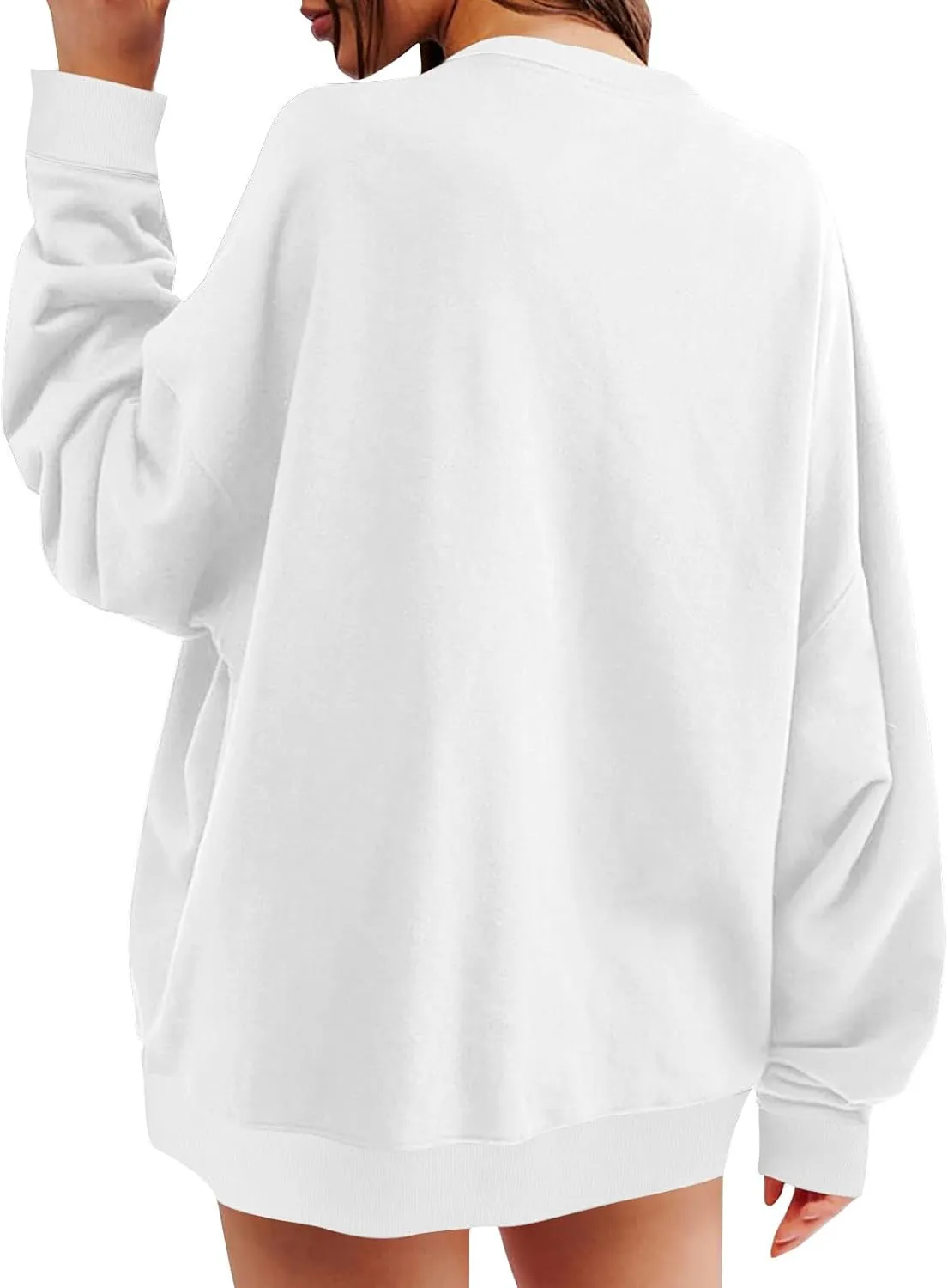 Oversized Crewneck Sweatshirt For Women Fall Fashion 2024 Casual Loose Soft Pullover Tops Long Sleeve y2k Clothes