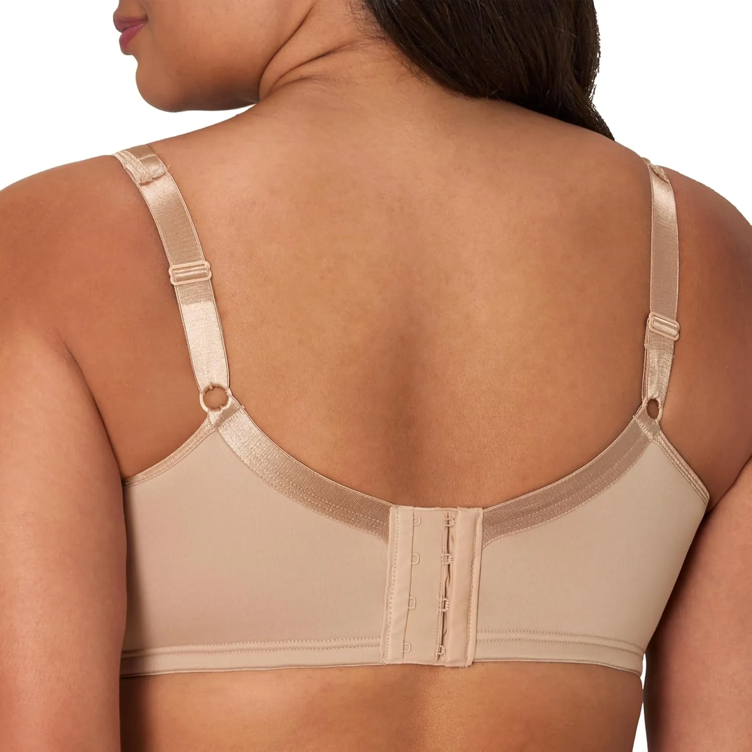 Playtex Women's Wireless Bra, 18 Hour Plus-Size T-Shirt Bras Available, Smoothing, Full Coverage, 4803, Single or 2-Pack