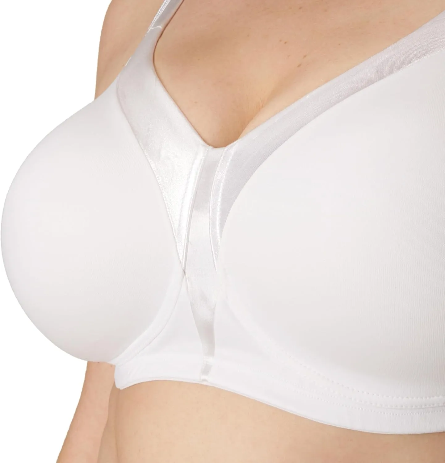 Playtex Women's Wireless Bra, 18 Hour Plus-Size T-Shirt Bras Available, Smoothing, Full Coverage, 4803, Single or 2-Pack
