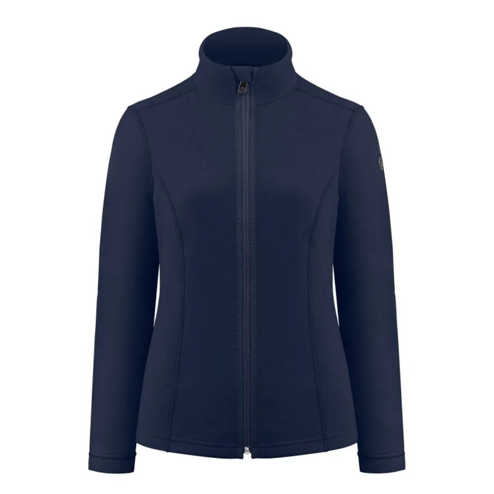 Poivre Blanc Womens Technical Base / Mid Layer Full Zip - Gothic Blue