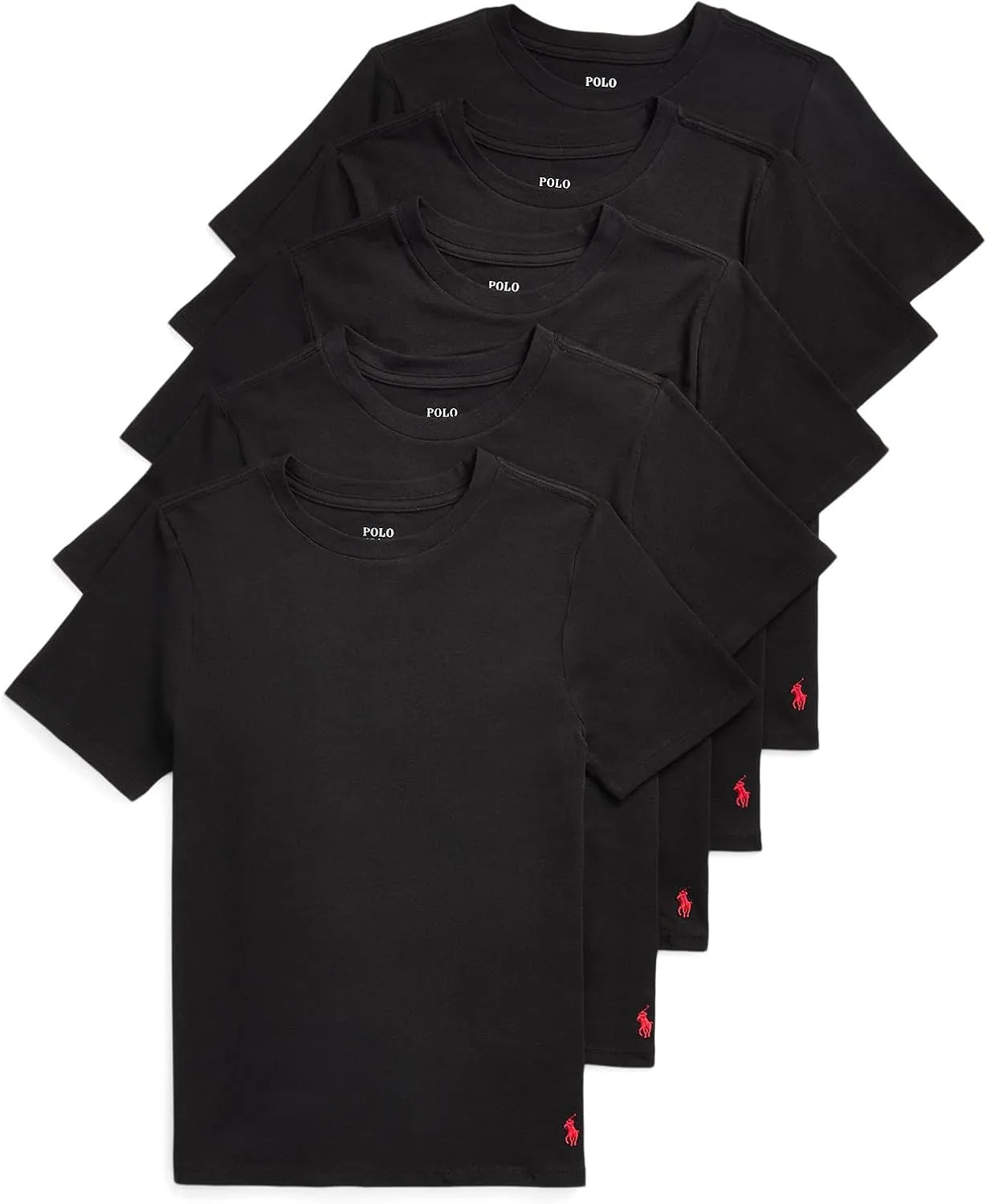 POLO RALPH LAUREN Boys' Multi-Pack Short Sleeve Undershirt