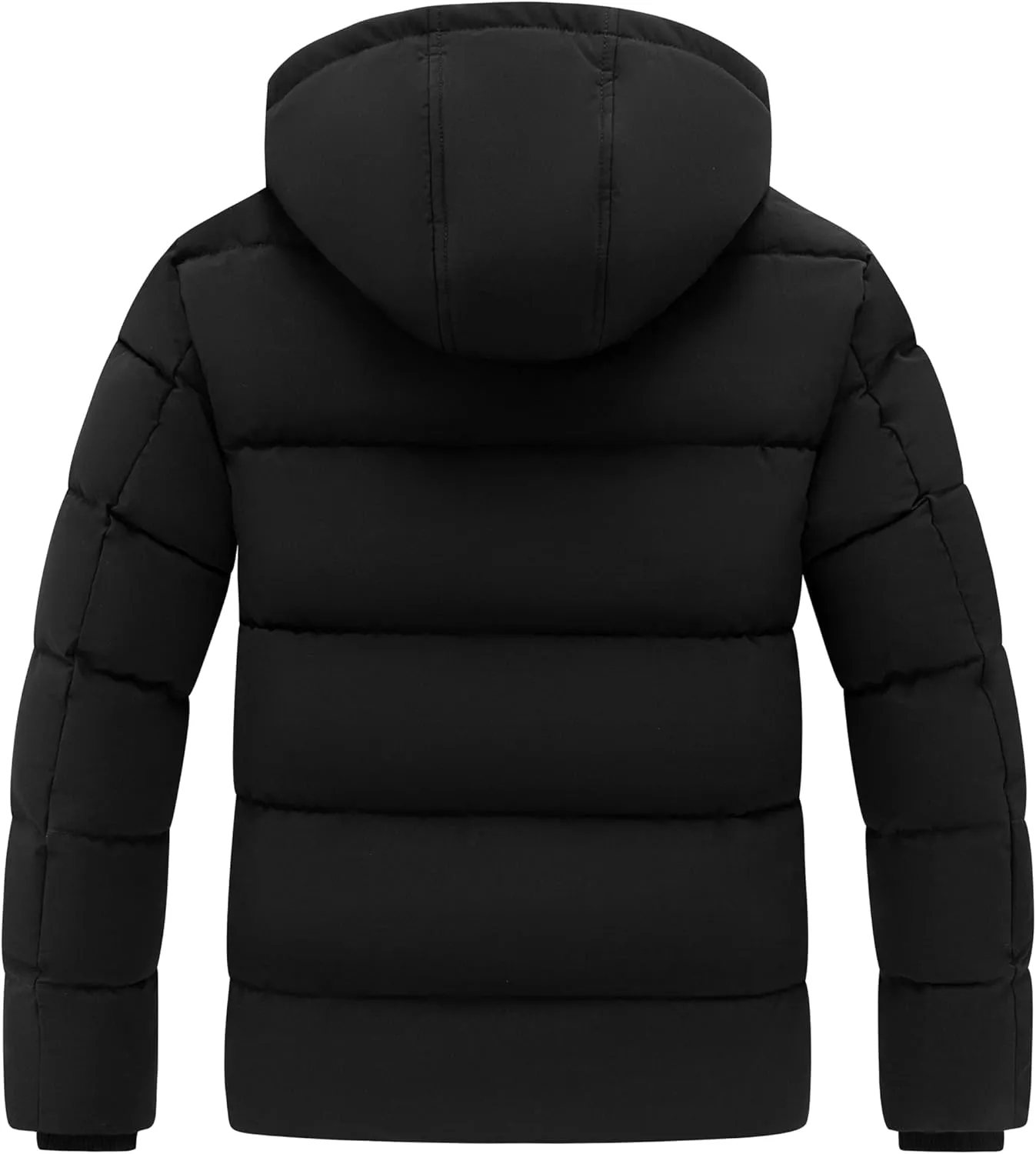 Skieer Men's Winter Coat Waterproof Warm Insulated Quilted Puffer Jacket with Detachable Hood