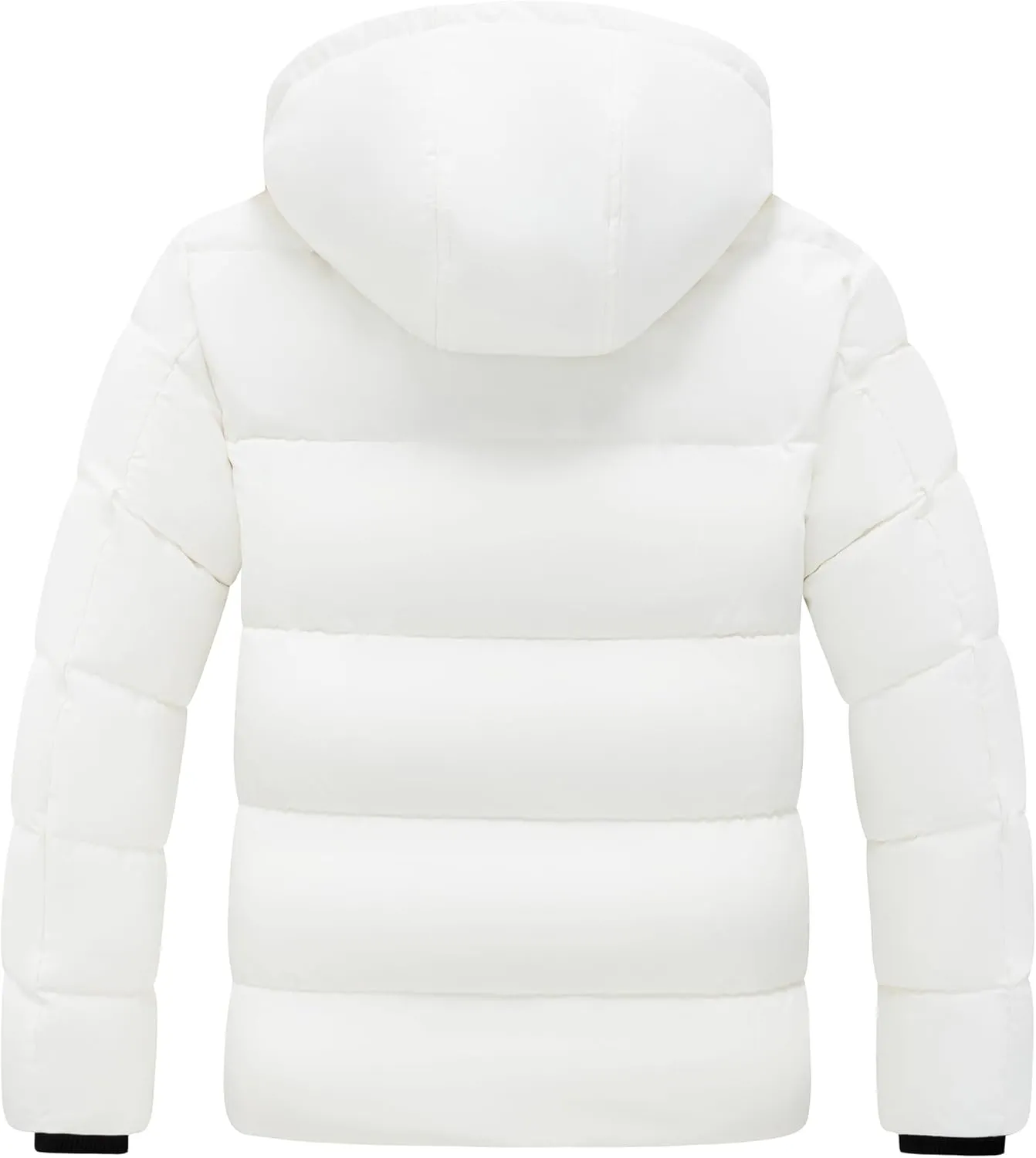 Skieer Men's Winter Coat Waterproof Warm Insulated Quilted Puffer Jacket with Detachable Hood