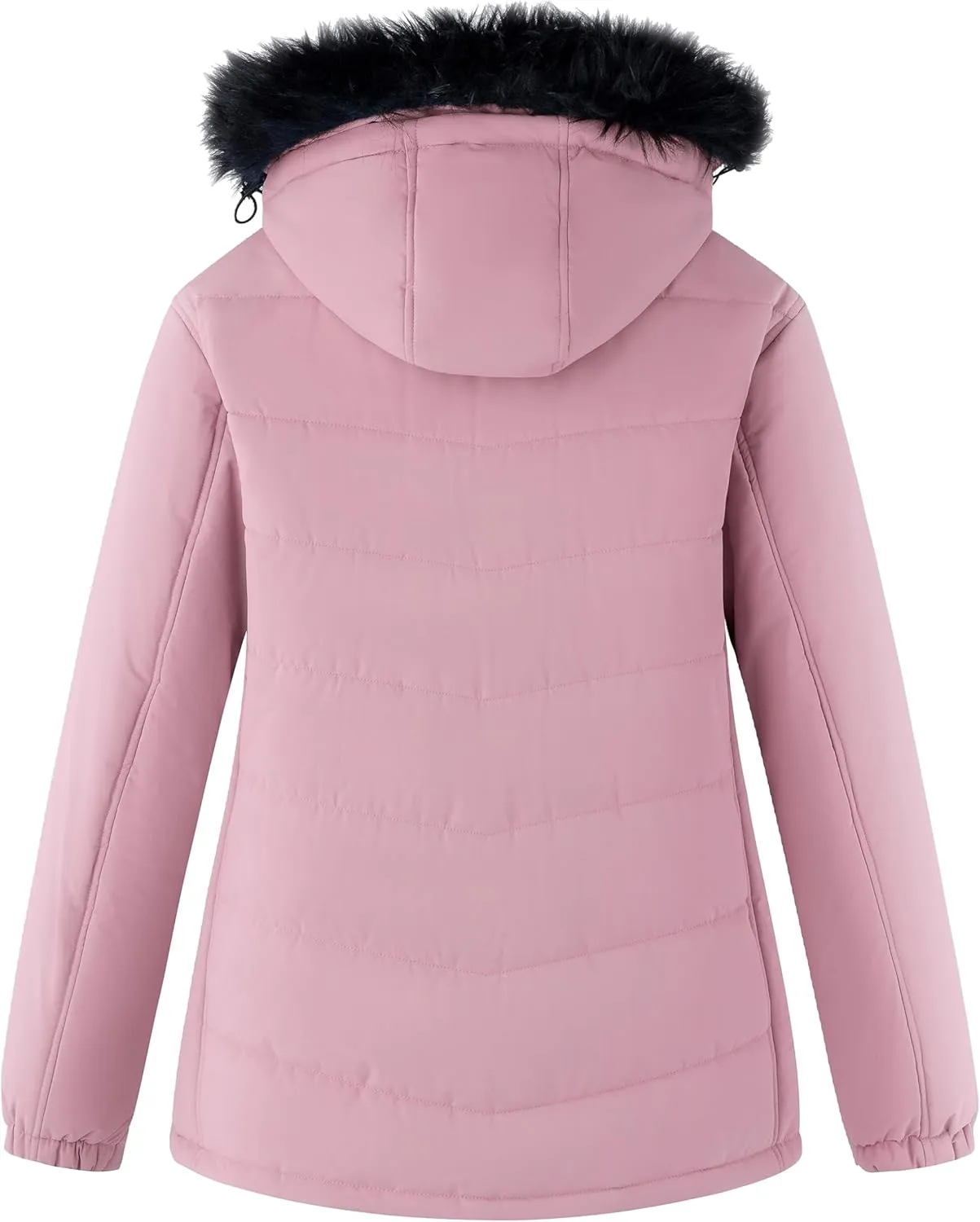 Skieer Women's Plus Size Ski Jacket Waterproof Warm Snow Winter Coat with Removable Hood