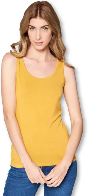 Solid Extra Soft Viscose Made from Bamboo Sleeveless Tank Top Undershirt for Women