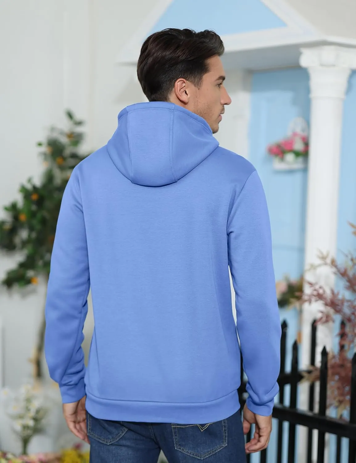TACVASEN Men's Athletic Hoodies Fleece Lined Sweatshirt Pullover Soft Casual Hooded Sweatshirt with Pocket