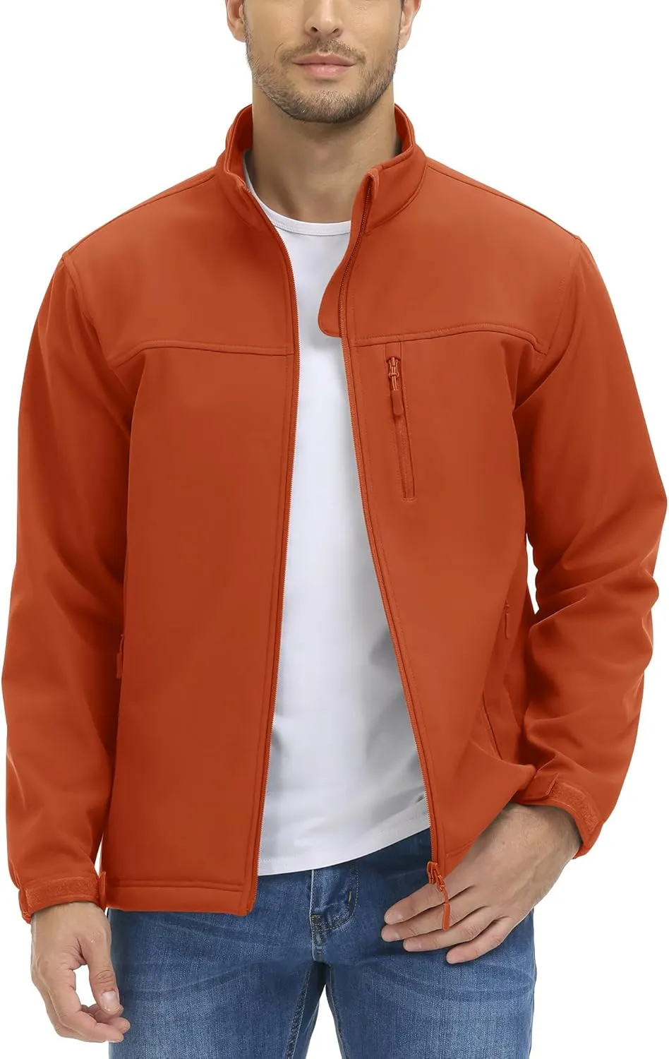 TACVASEN Men's Lightweight Softshell Jacket Fleece Lined Waterproof Tactical Soft Shell Rain Coats Windbreaker Outdoor