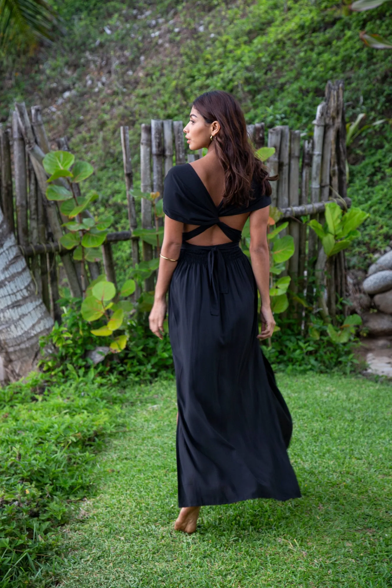 Tammy Infinity Dress in Premium Santorini Black Solid