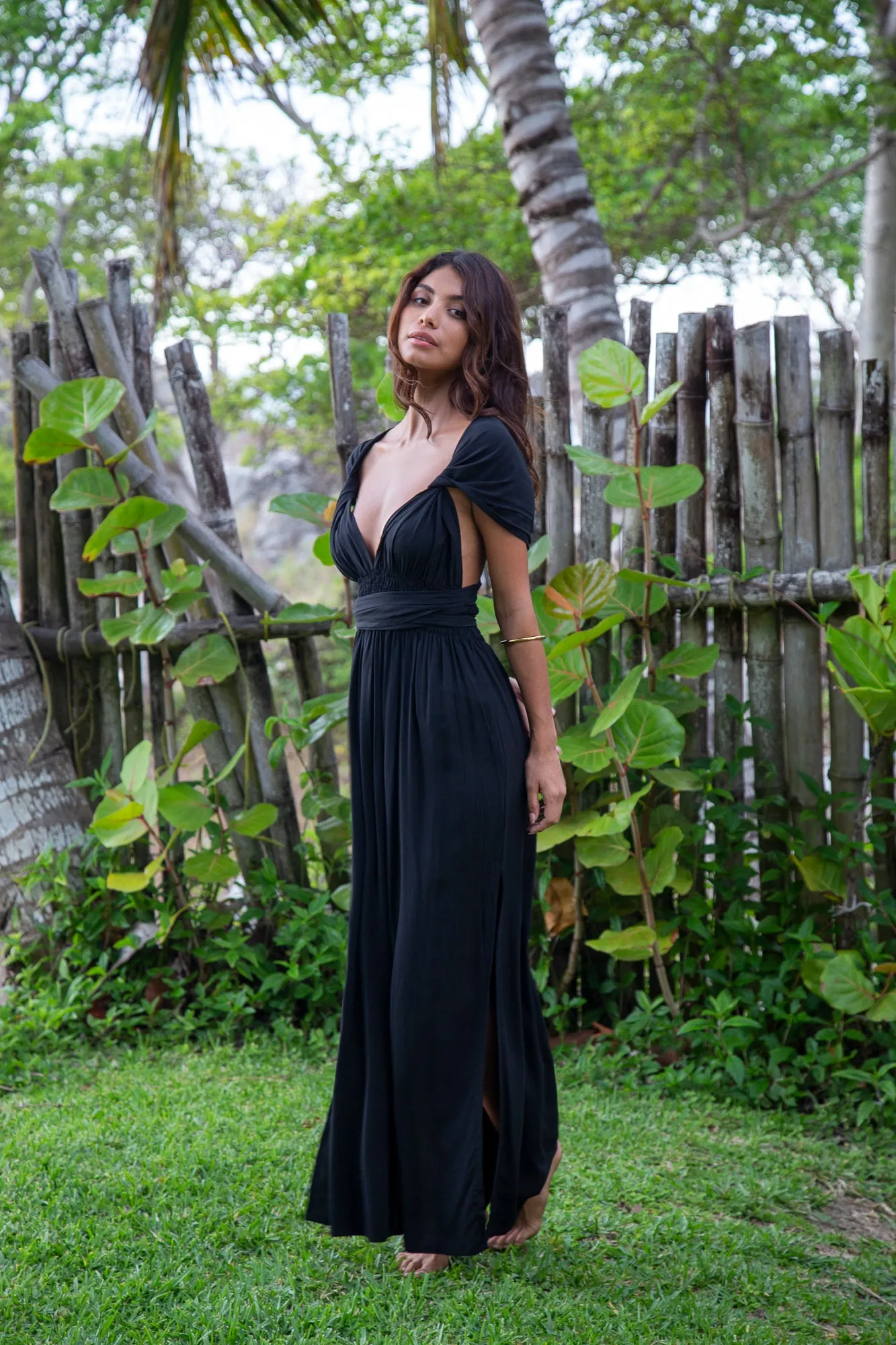 Tammy Infinity Dress in Premium Santorini Black Solid
