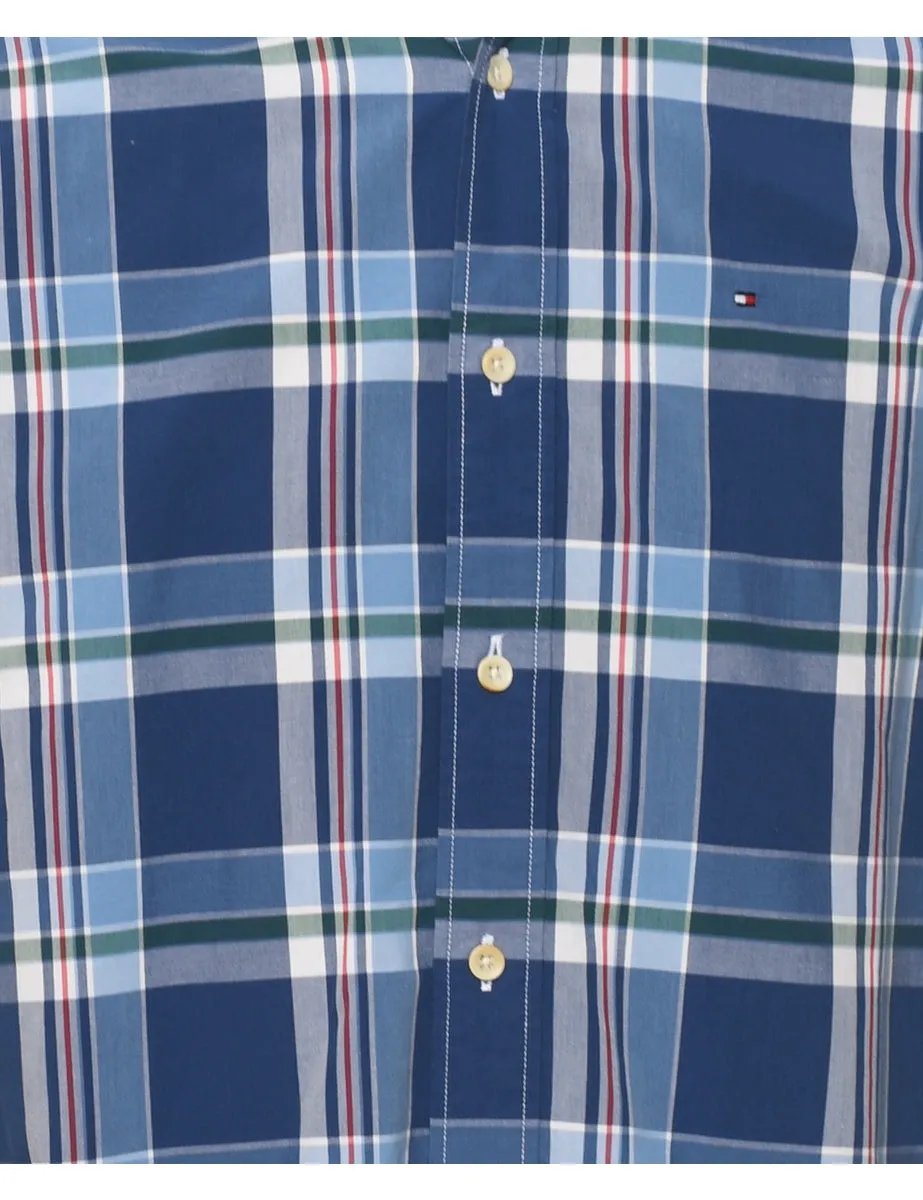 Tommy Hilfiger Checked Navy Shirt - M