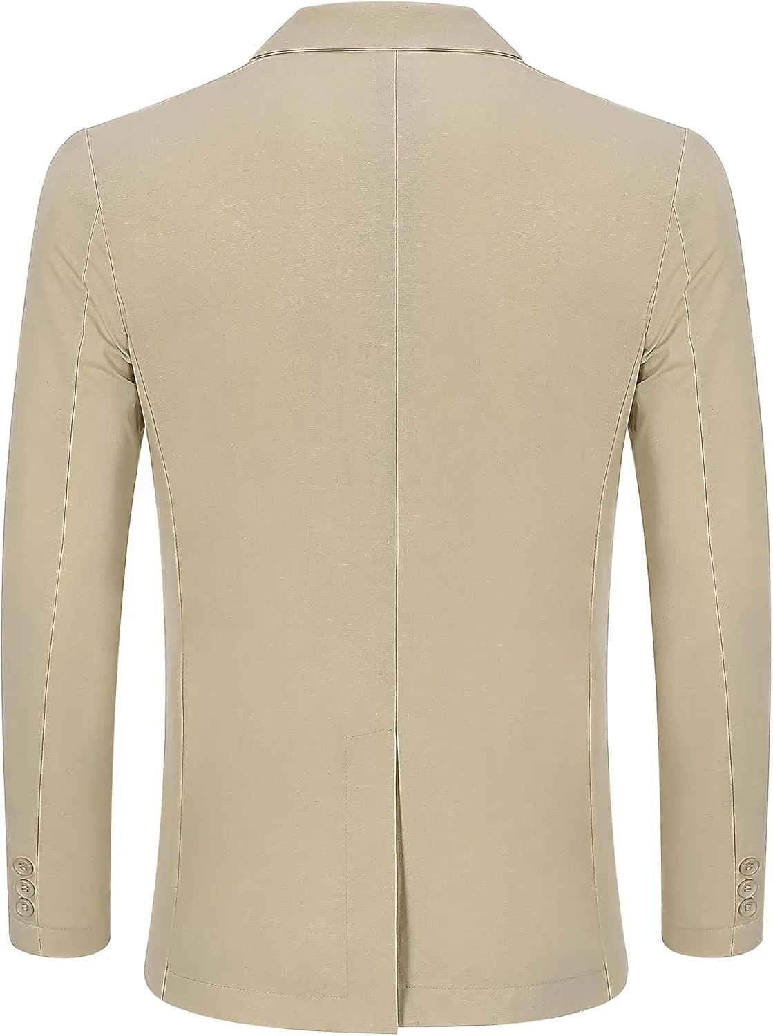 TURETRENDY Men's Casual Coat Lightweight Linen Blazer Regular Fit Sport Jackets Four Buttons Daily Suits
