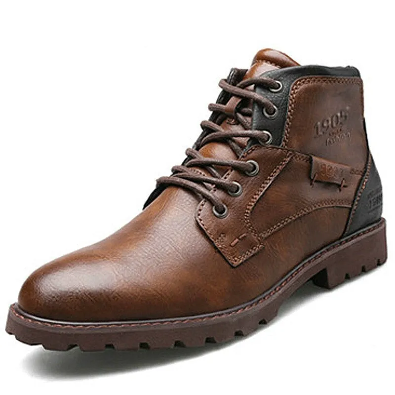 West Louis Handmade Leather Outdoor Ankle Boots