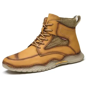 West Louis Stylish Split Leather Outdoor Ankle Boots