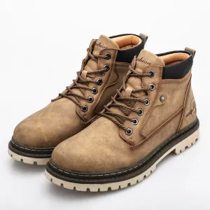 West Louis Warm Fur Snow Outdoor Leather Boots
