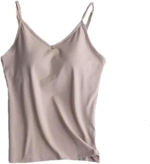 Women Cotton Large Size No Steel Ring Integrated Camisole Bottoming Shirt Slim Multicolor Vest