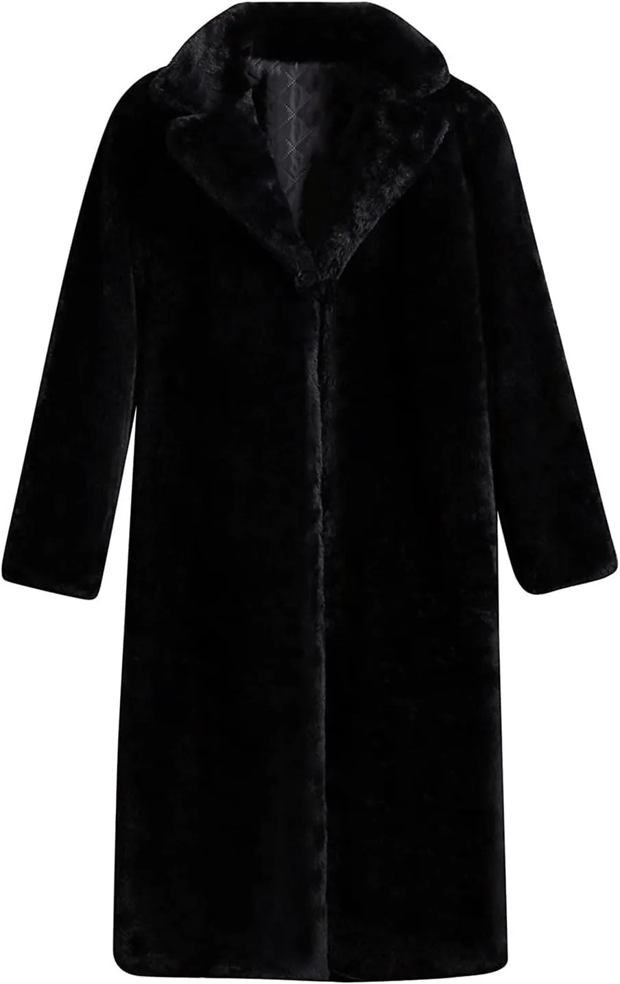 Women Luxury Faux Fur Coat Comfort Warm Winter Fleece Parka Jacket Open Front Long Cardigan Sherpa Outerwear Overcoat