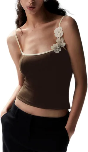 Women Sexy Bodycon Contrast Color Crop Camisole Y2k Spaghetti Strap Low Cut Halter Backless Tank Top Summer Streetwear