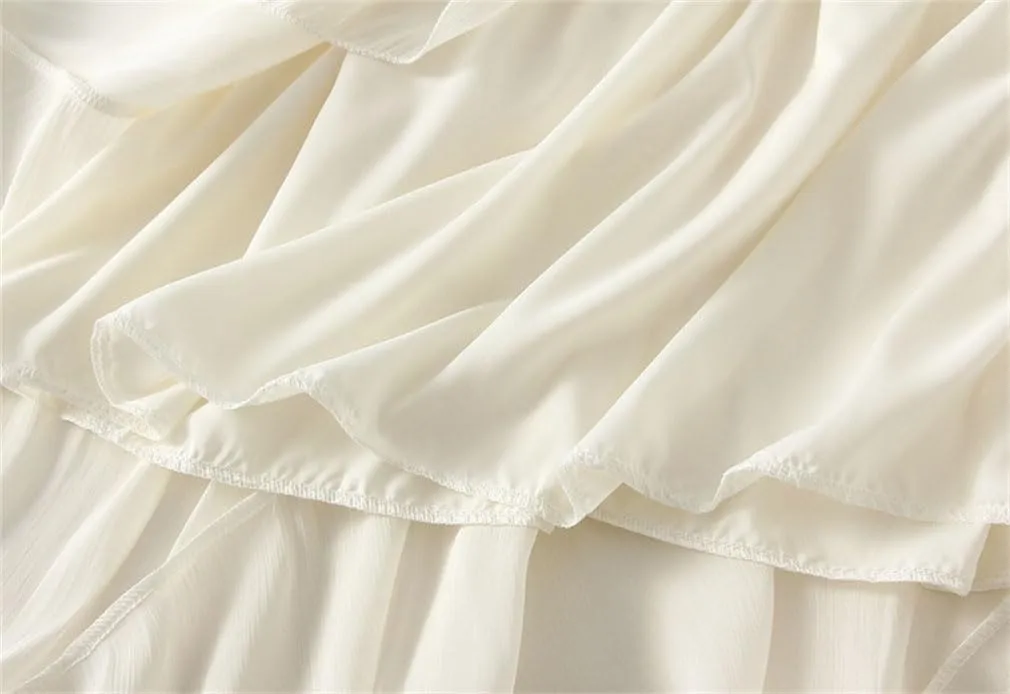 Women Solid Slim Irregular A-Line Skirt Casual Midi Long High Waist Skirts