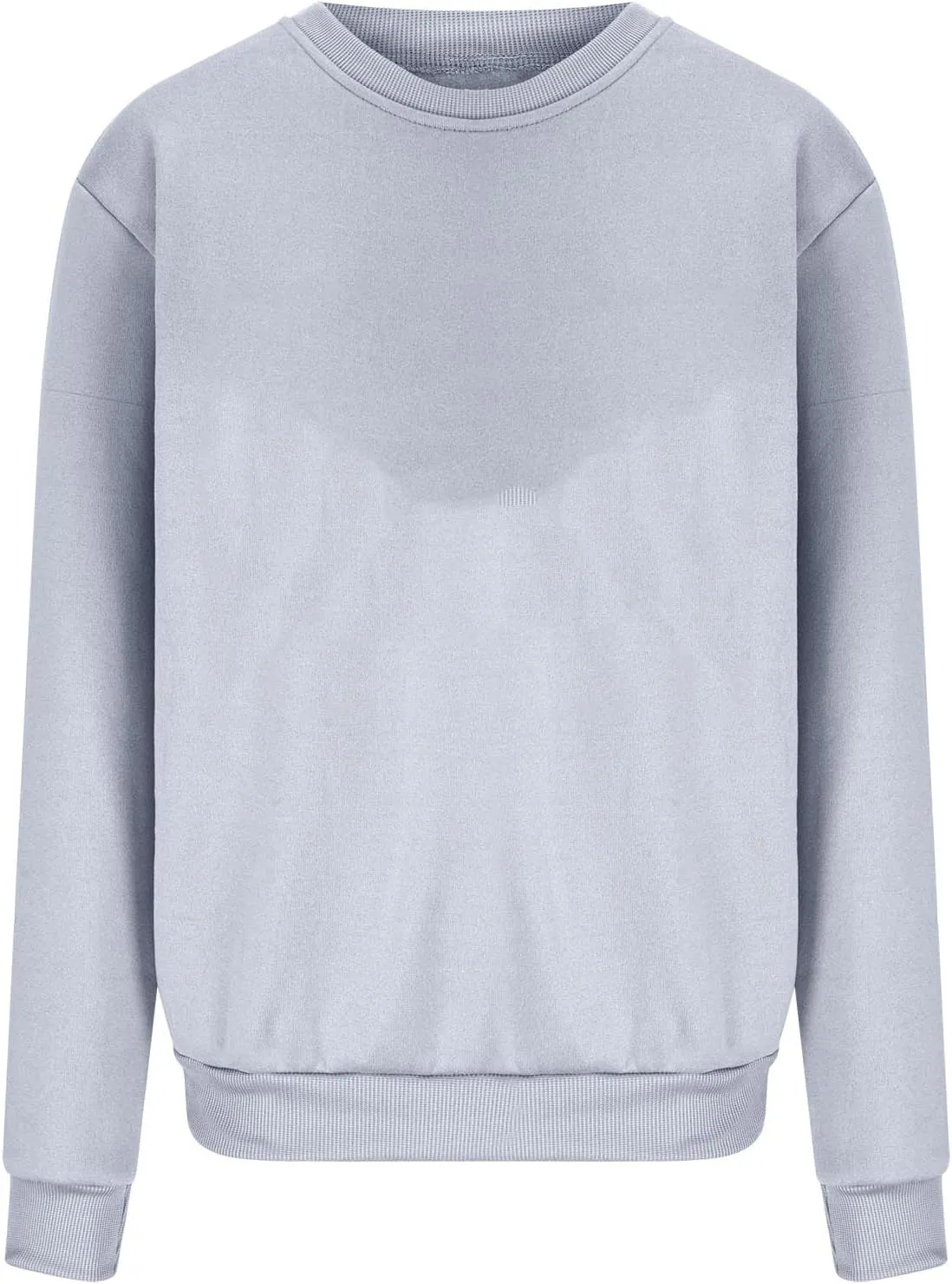 Womens Vintage Basic Oversized Long Sleeve Crew Neck Sweatshirt Casual Soft Pullover Tops Fall Fashion Clothes 2023