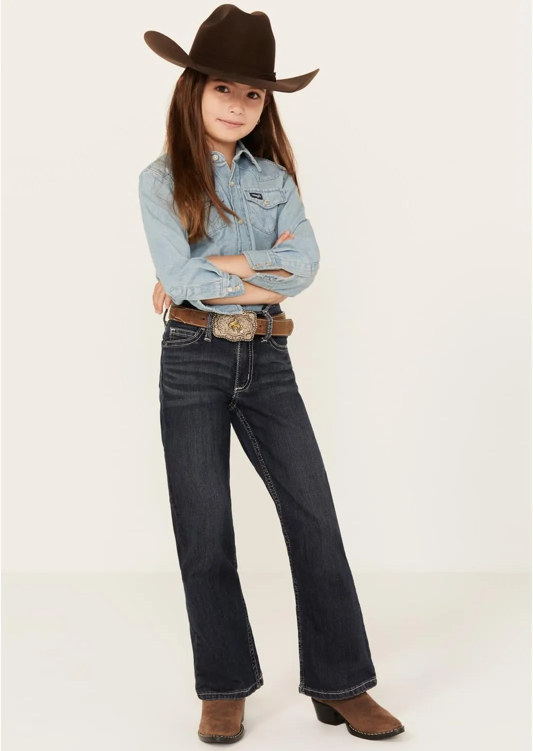 Wrangler Girls' Stretch Boot Cut Jean