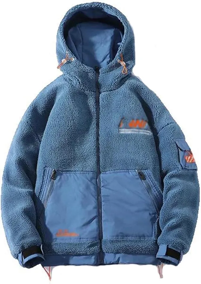 Xingfenly Men' Hooded Jacket Winter Thicken Warm Outerwear Loose Cotton-Padded Coats for Male